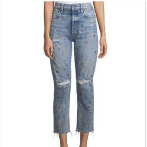 ao.la ALICE + OLIVIA Sz 27 Rivets High-Rise Jeans